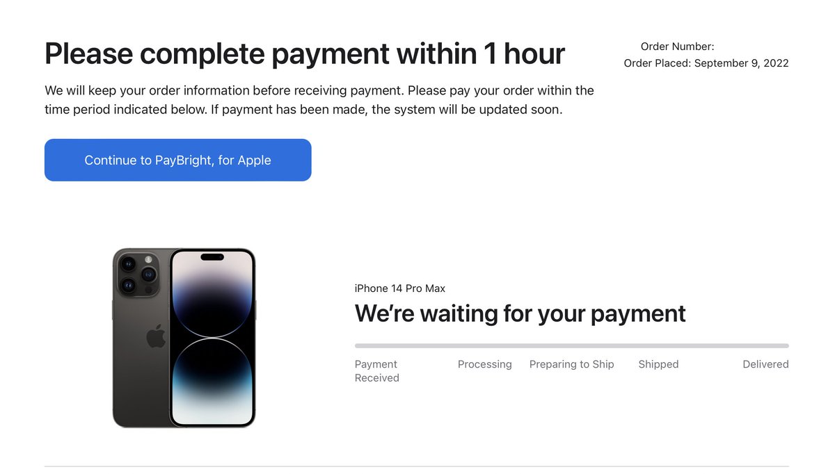 ceverettm's tweet photo. If only I could complete my order..... total trash @affirm #paybright system. I've been trying to "pre-order" for over 4 hours. @AppleSupport this is a disaster. I should have never used #Paybright. Ruined the iPhone launch for me. https://t.co/CBOGAyehUR