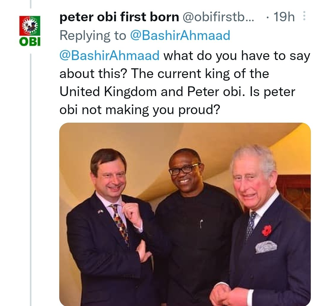 sirlablu's tweet photo. So @PeterObi is an economic adviser of the commonwealth nations led by UK. He's also an economic team member of UK &amp; he is always at the Prime Minister's residence to offer economic advices? 
How come nobody knew all these? 
🤔🤔🤔🤔 https://t.co/DJriDEzUf9