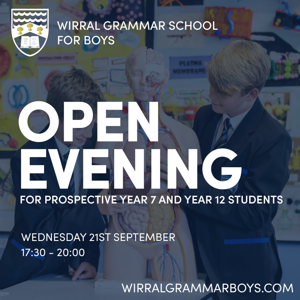 WGSB's tweet photo. Our Open Evening for prospective Year 7 and 12 students is on Wednesday 21st September 17:30 to 20:00 https://t.co/TIdyZcI1mg