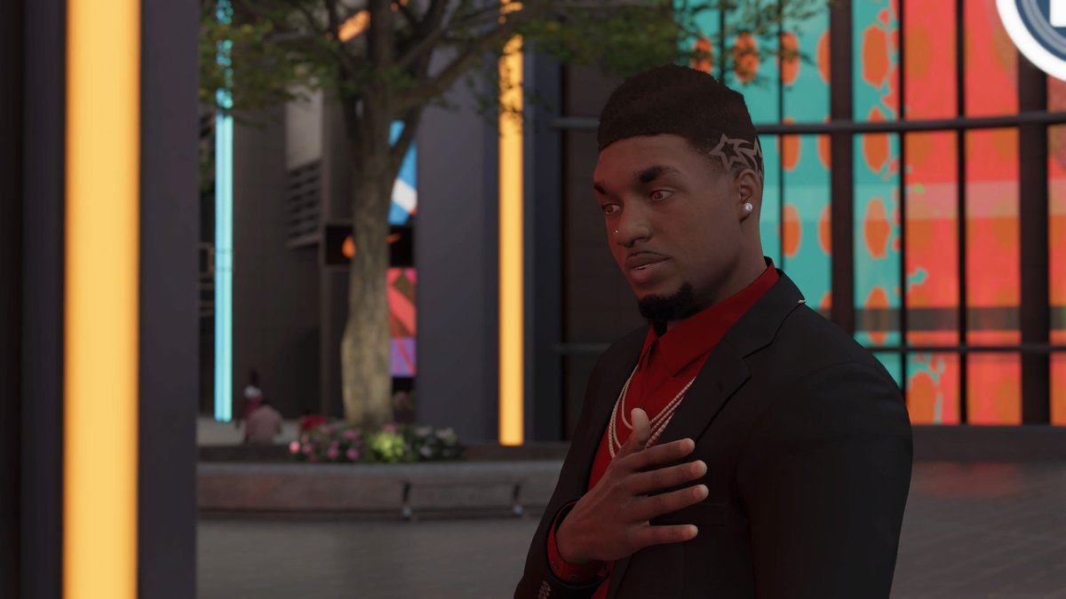 Trealtalk211's tweet photo. Really just spent 27K VC on all new jewelry at #Embelish on #NBA2K 
... Gladly. Happy #2Kday @NBA2K

Hit me with that #diamondtester 😈 #nosering #iversons #whitegold #2chains but I got me a few on! https://t.co/ILMQg3mCn5