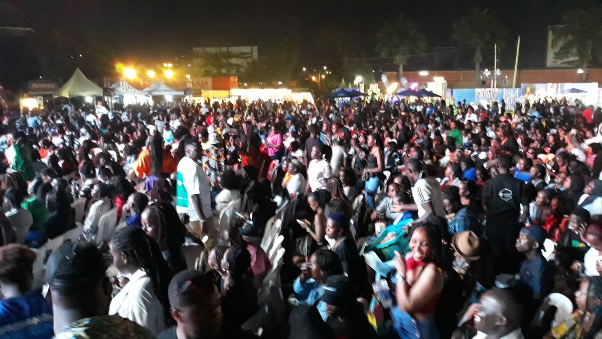 Chano8Mag's tweet photo. ...still at singer Winnie Nwagi aka @FirebbyUg's concert happening now at Lugogo Cricket Oval. It is full house in the Ordinary Section too.

#WinnieNwagiFireConcert
#WinnieNwagi
#Chano8Updates 
#Chano8Live 
@ClubPilsener https://t.co/norHut6gvh