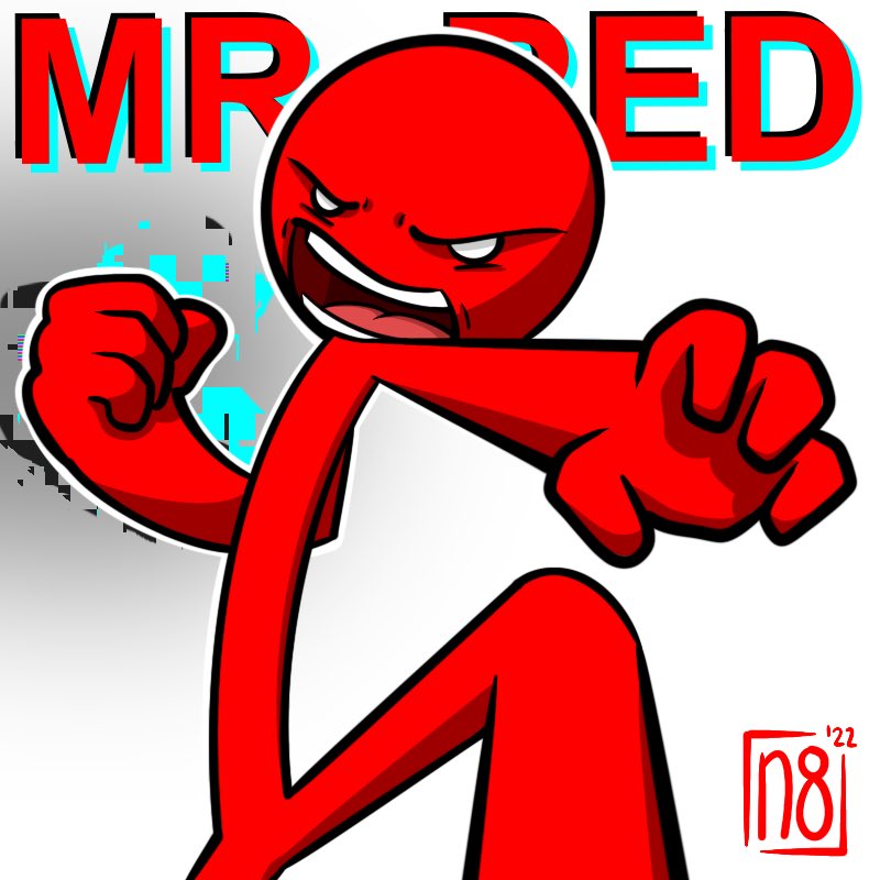 n8ster on X: Mr. Red #StickMan #Shock #MrRed #Terkoiz   / X
