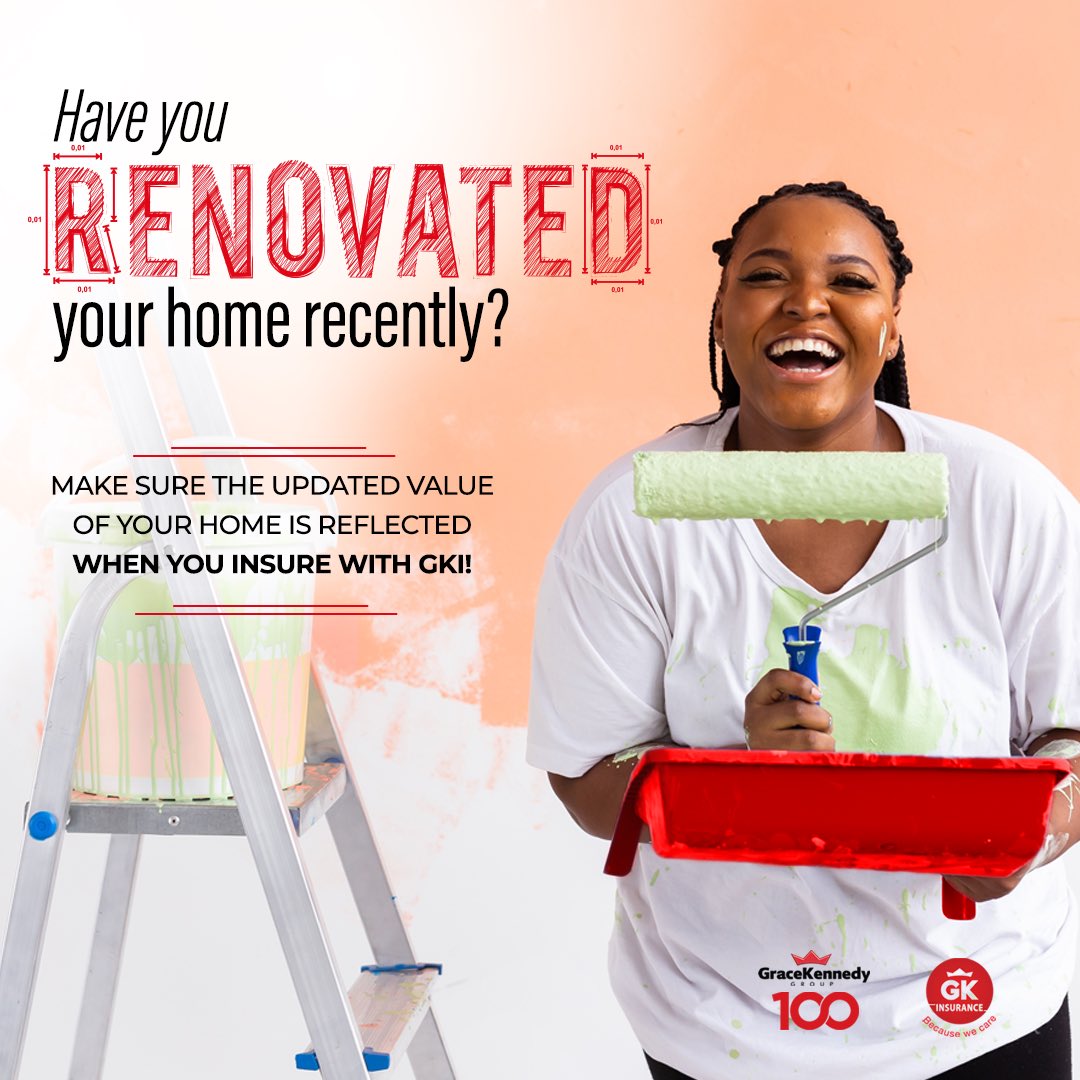 GKInsurance_ja's tweet photo. If you've just renovated your home ensure it is reflected in your insurance package with GKI!
•
Not sure how to go about upgrading your coverage? Feel free to give us a call at 888-429-5454 or send us a DM!
#GKI #BecauseWeCare #WeGotYouCovered #ContentsOnlyInsurance https://t.co/MBlBghellj