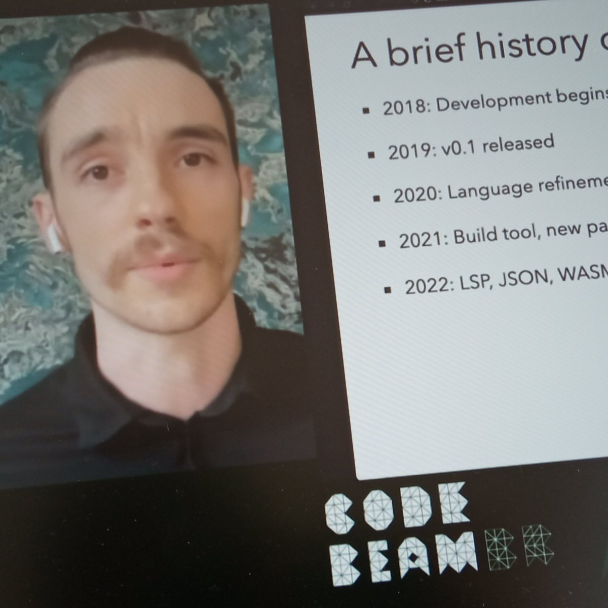adolfont's tweet image. Now it is @louispilfold's talk at @CodeBEAMBR 
#CODEBEAMBR