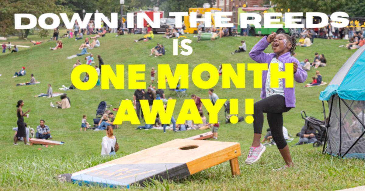 Downinthereeds's tweet photo. Down In The Reeds is only ONE MONTH AWAY!! 

10/8 11AM at @TheParksDC is when and where to be for this all-inclusive music, arts and community focused festival! 

RSVP for your free entry (and support) here: 
https://t.co/olcOlvc50w https://t.co/FeajPowatG