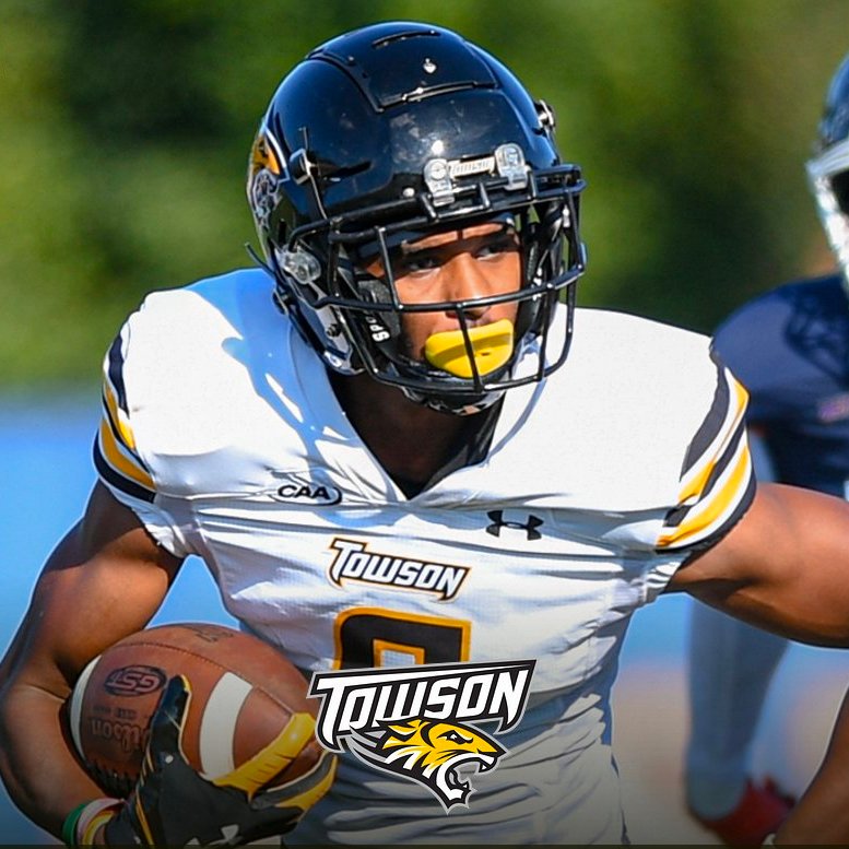 Miles2023Greer's tweet photo. I will be at @Towson_FB this weekend for the game against @MSUBearsFB. #BattleforBaltimore Thanks, @CoachCBauer @lyndonjohnson19, @CoachJMynatt and Coach Ambrose for the invitation. @SoCoFootball @Coach_Ro1B1 @CoachKPinVA @CoachWheatNCSA https://t.co/G5tkXEMo6a