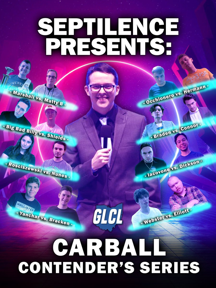 glclofficial's tweet image. Starting TOMORROW, September 10th at 6pm EST - Septilence Presents: The GLCL Carball Contender’s Series! Catch the first two games at twitch.tv/Septilence!