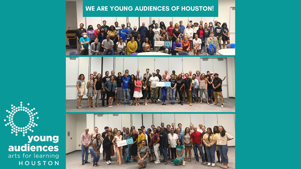 yahouston's tweet image. Believe it or not, these are 3 separate groups of our amazing Teaching Artists who just completed orientation for the 2022-2023 school year! They are jazzed up and ready to get back into the classroom. 
Learn more at yahouston.org/arts-professio… 
#ArtsEd #EveryChild #ArtsforLearning