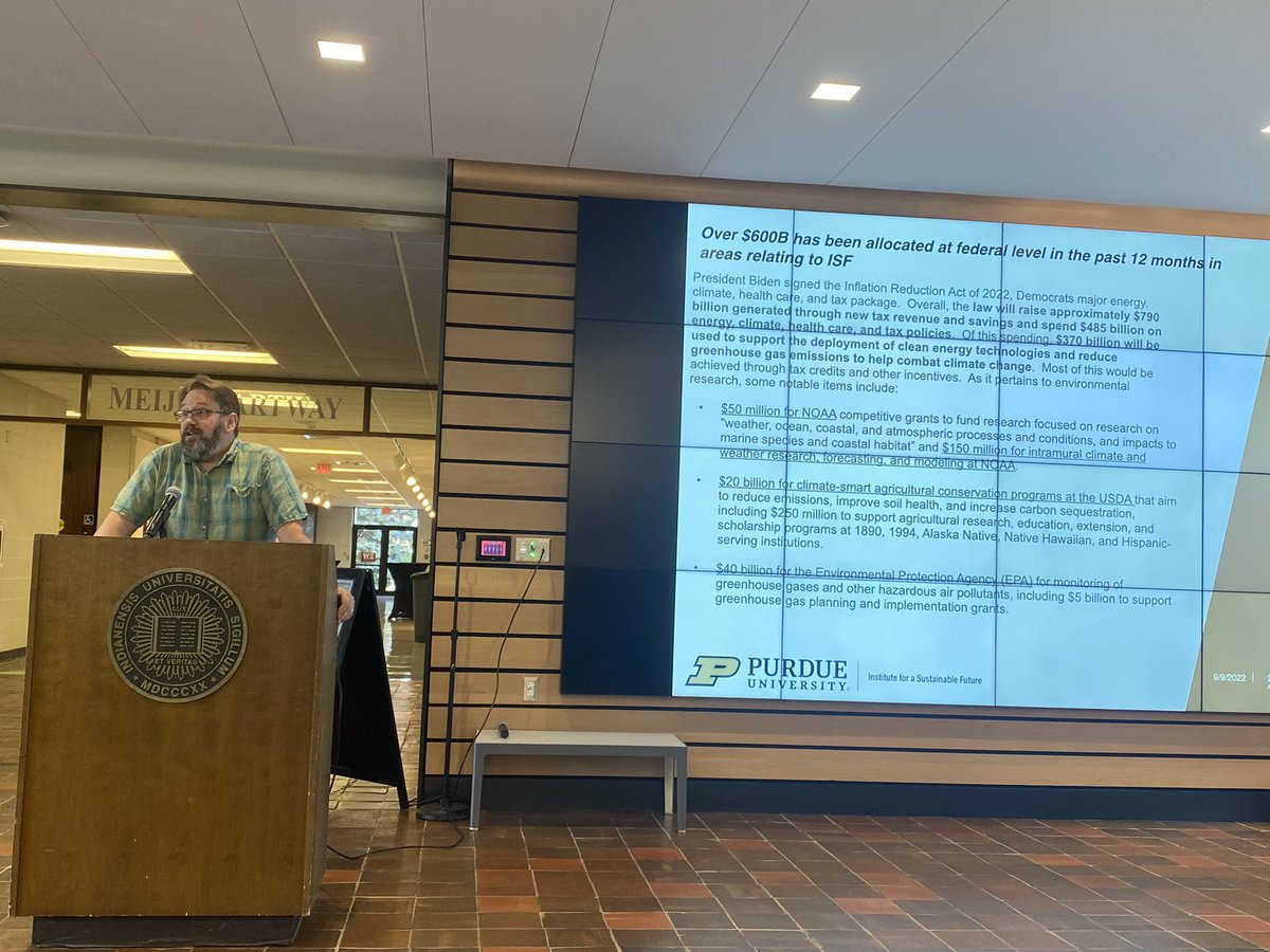 ECharterIndiana's tweet photo. โNow is the time to do everything youโve been trying to do.โ Dr Matt Huber @PurdueISF Dr Huber is our #CLS7 keynote, sharing how the Purdue Institute for a Sustainable Future will be supporting #climateaction https://t.co/9X7fgm7aMR
