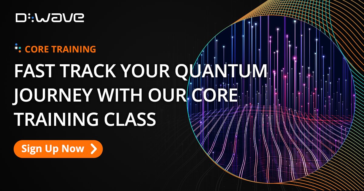 dwavequantum's tweet photo. Did you know D-Wave has quantum training classes for beginners?
Expand your knowledge of #QuantumComputing today with our Quantum Core Training! You can accelerate #quantumapplication development and ramp up quickly with expert training. https://t.co/KDjLBceMhS https://t.co/LSTs4BsWsB