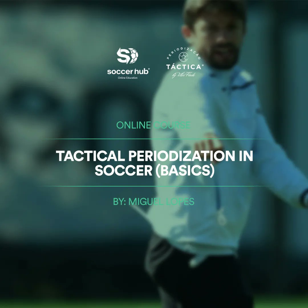 💻 Tactical Periodization in Soccer ® (Basics), in partnership with Periodização Táctica by Vítor Frade  (certified course)
👨‍🏫 With Miguel Lopes (UEFA A certified coach and Head Coach at Vitória SC U23)
⚽️ Check it out ➡ buff.ly/3kwUOTM