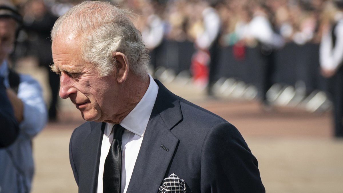 CTVNews's tweet photo. WATCH LIVE: King Charles III gives first televised address at Buckingham Palace. https://t.co/8095UJlBvL https://t.co/WDro6ywmeN