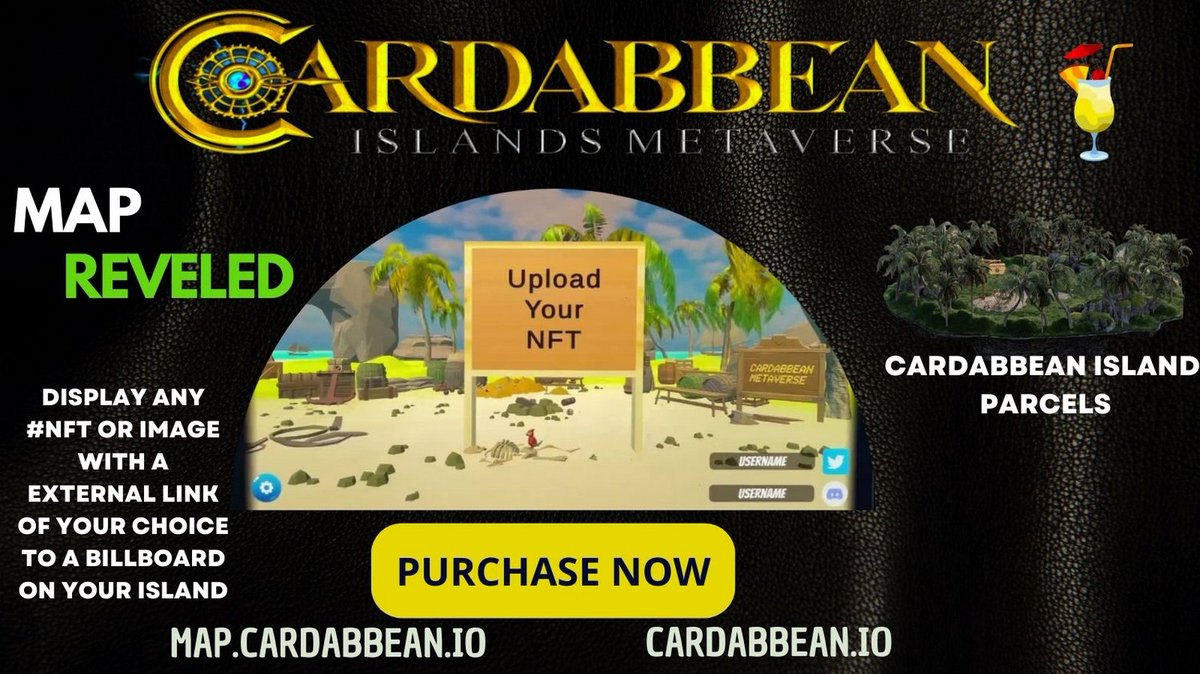 🚨 Get Your Island with 25% OFF 📢

Hold a World Leader in your wallet get with a 25% discount ! 

Get Yours Today: ➡️tokenloca.com/world-leaders-…

cardabbean.io/patreonft
linktr.ee/cardabbean

#cardano #ada #nft  #bitcoin  #crypto  #binance  #blockchain #btc  #nft #hodl