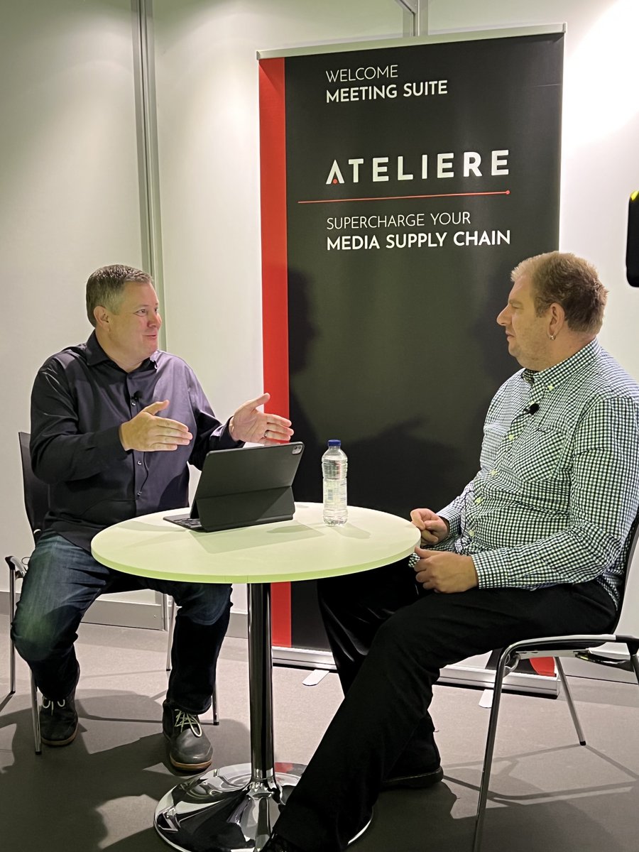 TeamAteliere's tweet photo. GET EXCITED! We’re sitting down with the Director of #MediaOperations and Post Production Services at @AETV, Jan Hendrik Hein, to discuss how they're using Ateliere in the cloud. Stay tuned for the video!

For more on what we're up to at #IBC2022 visit ➡️ https://t.co/cxgJ8Yfpku https://t.co/7QjkEDUtS2