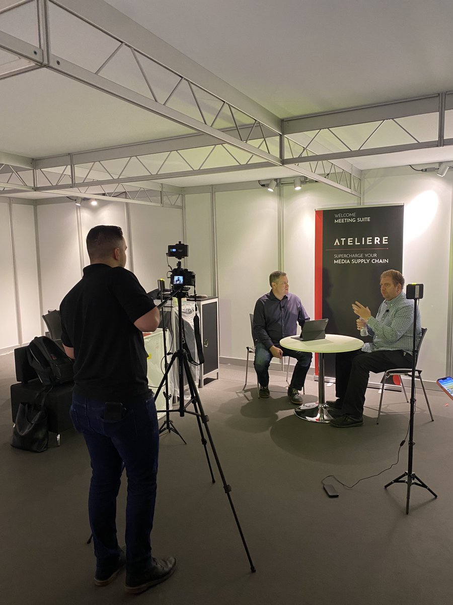 TeamAteliere's tweet photo. GET EXCITED! We’re sitting down with the Director of #MediaOperations and Post Production Services at @AETV, Jan Hendrik Hein, to discuss how they're using Ateliere in the cloud. Stay tuned for the video!

For more on what we're up to at #IBC2022 visit ➡️ https://t.co/cxgJ8Yfpku https://t.co/7QjkEDUtS2