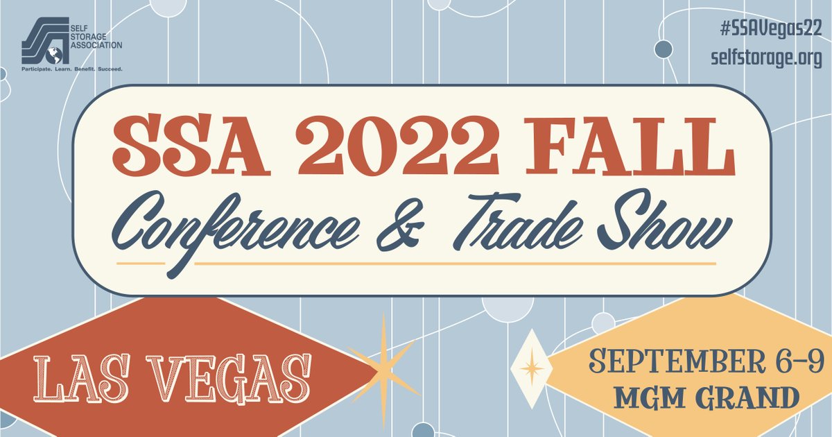 SelfStorageAssn's tweet photo. Thank You to everyone who attended #SSAVEGAS22! We look forward to seeing you March 8 - 10, 2023 in New Orleans for #SSASPRING23. https://t.co/3QWSEaQRbT