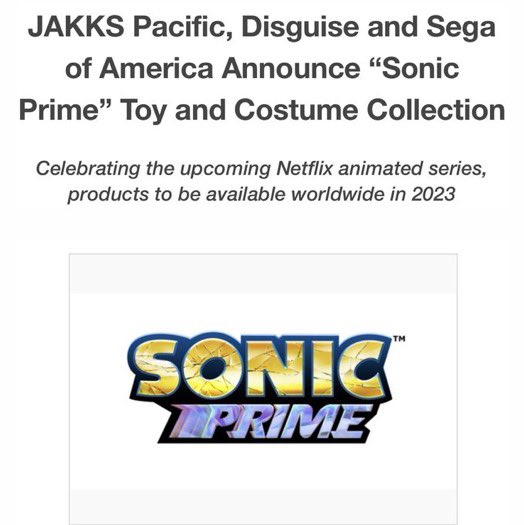 NEW Sonic Prime Toys Coming In 2023! 