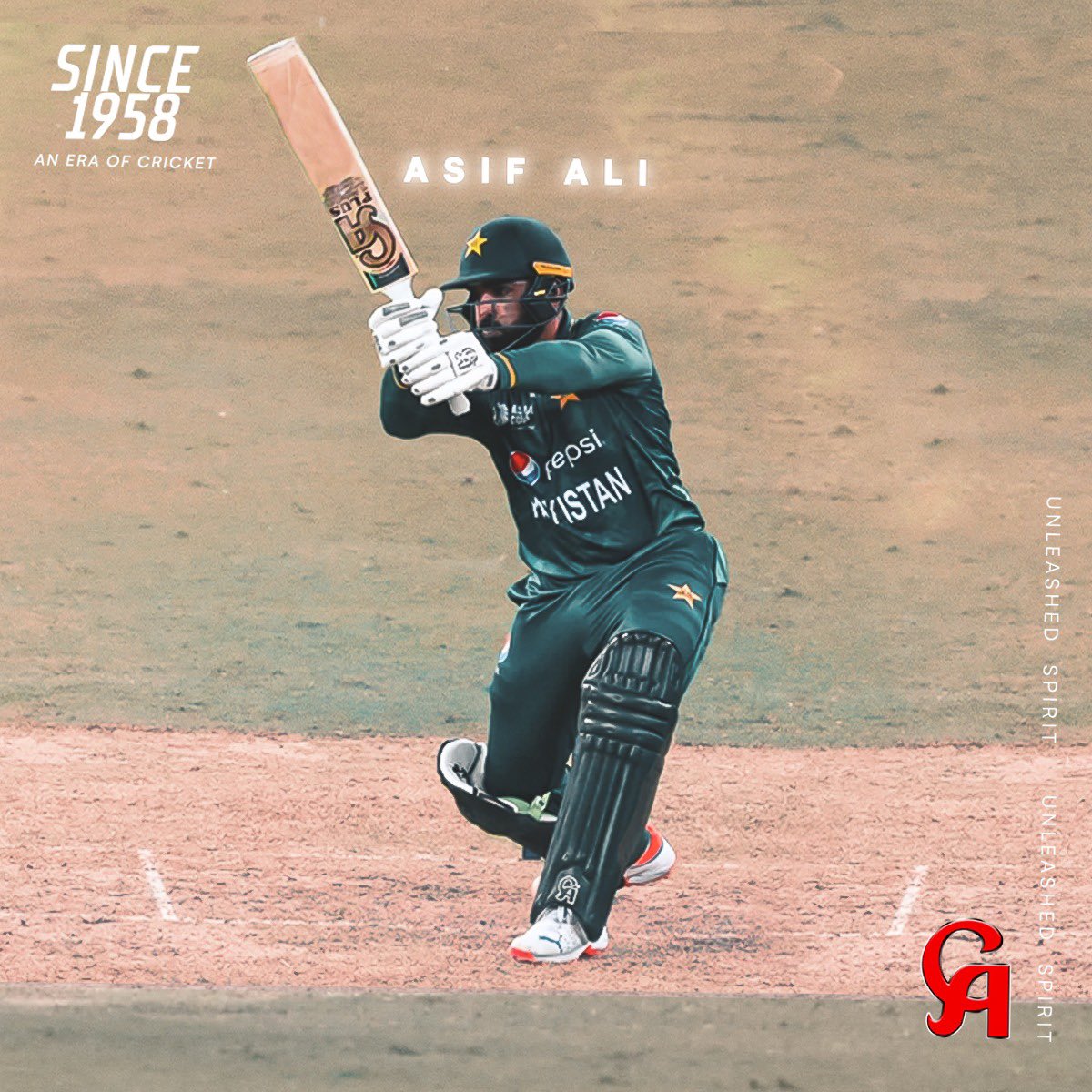 Unconditional love 💝 and respect of our brand ambassdor 
One &amp; Only Asif Ali 
CA SPORTS 
An Era of Cricket 
#supportasifali #lordasif #asifali #PakvsAfghanistan #sharjahcricket #asiacup22