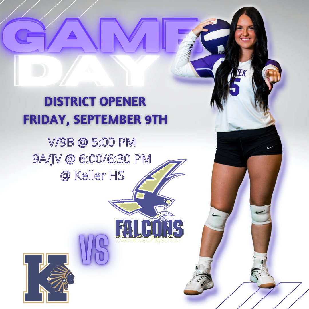 TCHSVB (@tchsvolleyball) on Twitter photo 🚨GAMEDAY - DISTRICT OPENER🚨
🗓Friday, September 9th
📍Keller HS
⏰5:00 V/9B - JV/9A to follow
🎟 brushfire.com/kellerisd/khs-…
🇺🇸USA THEME🇺🇸
WE ARE 👏🏼👏🏼 TIMBER CREEK👏🏼👏🏼
GO TO WORK!! 💜🏐💛 @TCHSTalon <a href="/KISDAthletics/">Keller ISD Athletics</a> <a href="/AddiMccrary/">Addi Mccrary</a> 🚨GAMEDAY - DISTRICT OPENER🚨
🗓Friday, September 9th
📍Keller HS
⏰5:00 V/9B - JV/9A to follow
🎟 brushfire.com/kellerisd/khs-…
🇺🇸USA THEME🇺🇸
WE ARE 👏🏼👏🏼 TIMBER CREEK👏🏼👏🏼
GO TO WORK!! 💜🏐💛 @TCHSTalon <a href="/KISDAthletics/">Keller ISD Athletics</a> <a href="/AddiMccrary/">Addi Mccrary</a>