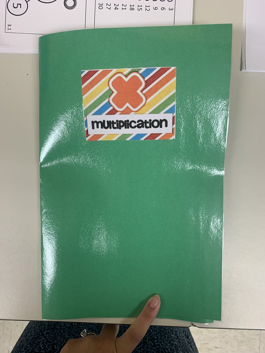 maestramelina96's tweet image. Easy to make multiplication facts practice. Students use dry erase markers to draw arrays for each problem on the left and write in answers on the right. When they’re all done, they can lift the flap to check their answers. #math #elementaryschoolmath #teacher