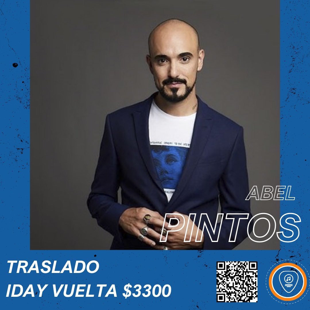 Fonobussrl's tweet photo. @AbelPintos estará este de Diciembre en  @estadiounico TE LO VAS A PERDER? Link en el código QR para compra online https://t.co/AcUnHQJCPx