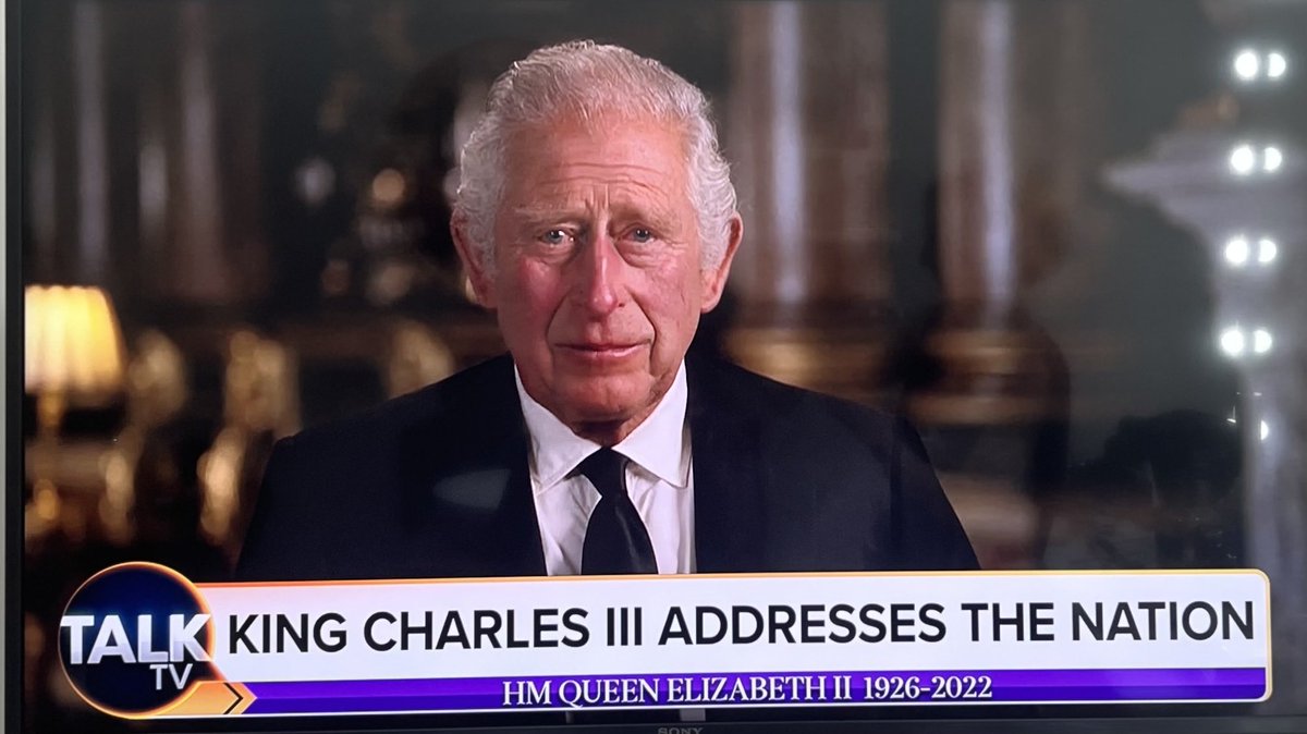 That was a great speech by a good man. The Queen is dead…. Long live The King!