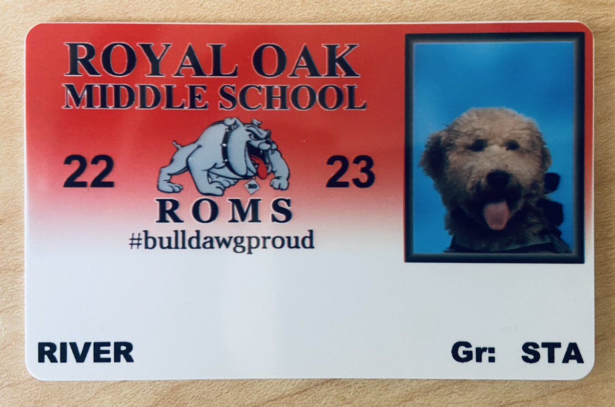 krimeldrum's tweet image. River is official now! @royaloakschools  @HenshawROMS