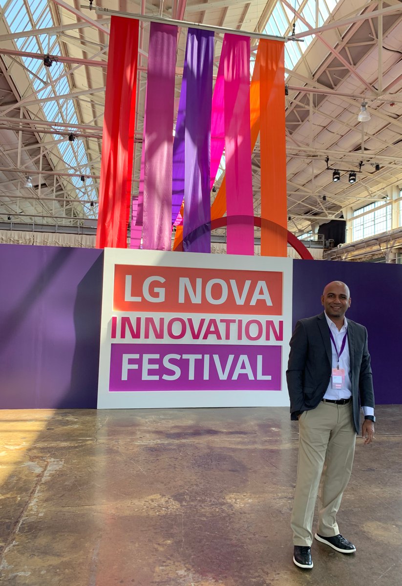 Somatix's tweet photo. Our COO Amit Sawant represented us at the #LGNOVA Innovation Festival. Festivities were held at Craneway Pavilion, with featured pitches by innovative startups. Icing on the cake: a fireside chat with Andre Iguodala, 4x NBA Champion, Golden State Warriors! #LGNOVAInnoFest22 #tech https://t.co/AiiY8XKgpO