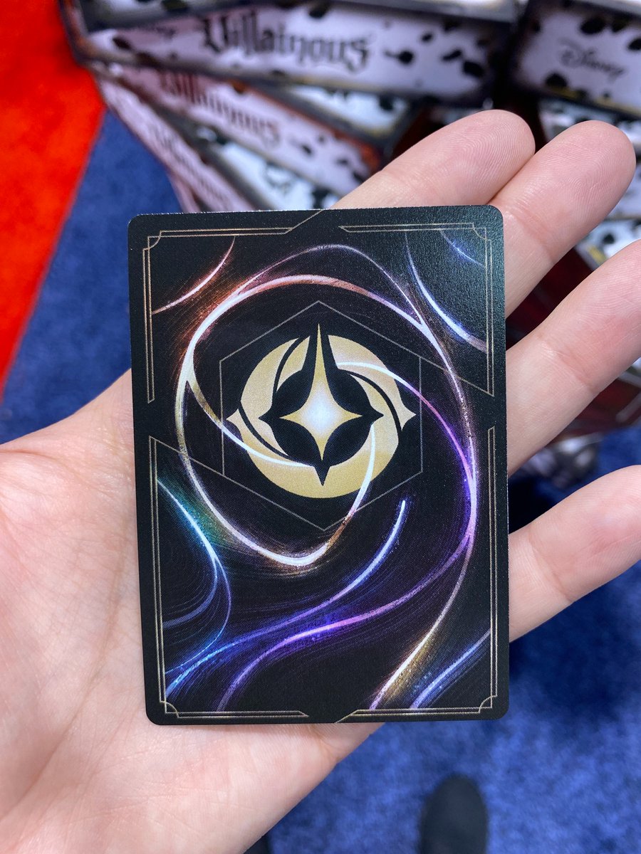 The Disney Lorcana card back. #DisneyLorcana #Lorcana #LorcanaTCG