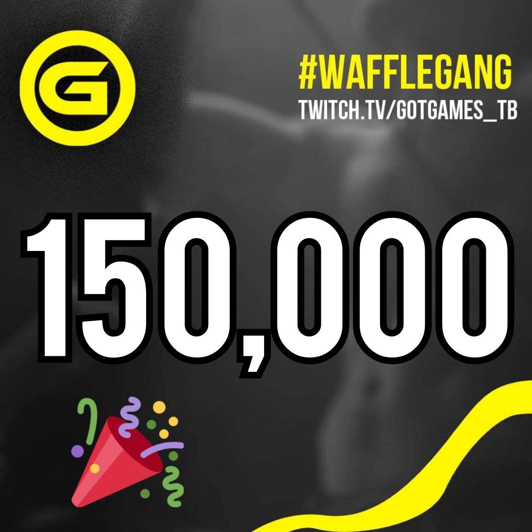 GOTGAMES_TB's tweet photo. Well this is a bit crazy! We just hit 150,000 SUBSCRIBERS on YouTube! Wow thank you all of you! Honestly this is crazy! You're all awesome! ❤️💜🖤
#YouTube #YouTuber #WaffleGang #GOTGames https://t.co/nGEPKME9x1