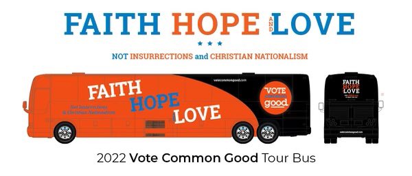 VoteCommon's tweet photo. Help us get the Big Orange Bus back on the road!
We are days away from launching our #VoteCommonGood tour to turn out faith-based voters for @JohnFettermanPA, @timryanoh, @betoorourke, and more. In 2020, we toured swing states with dozens of events to help defeat Donald Trump. https://t.co/LoQwFzlDuR