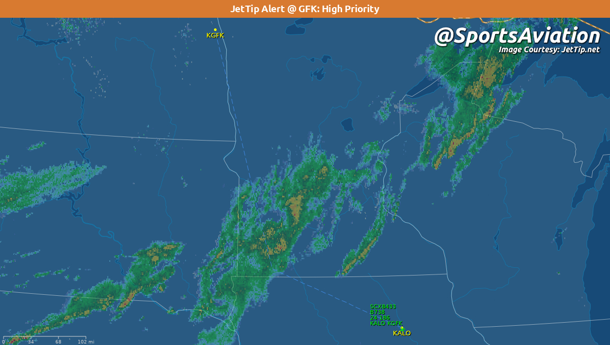 SportsAviation's tweet photo. 🏈 UNI Panthers (@UNIFootball) #UNIPride #EverLoyal
🆚 North Dakota Fighting Hawks #UNDProud #NCAAFCS
‼️ Rare @JetTipNet arrival alert @gfkairport 
✈️ N805SY | SCX8433 | B738
🛫 ALO - 12:31 pm CT
🛬 GFK - 1:35 pm CT
📡 Tracking: https://t.co/caxi5KfkT4 https://t.co/RxYog0BNqX