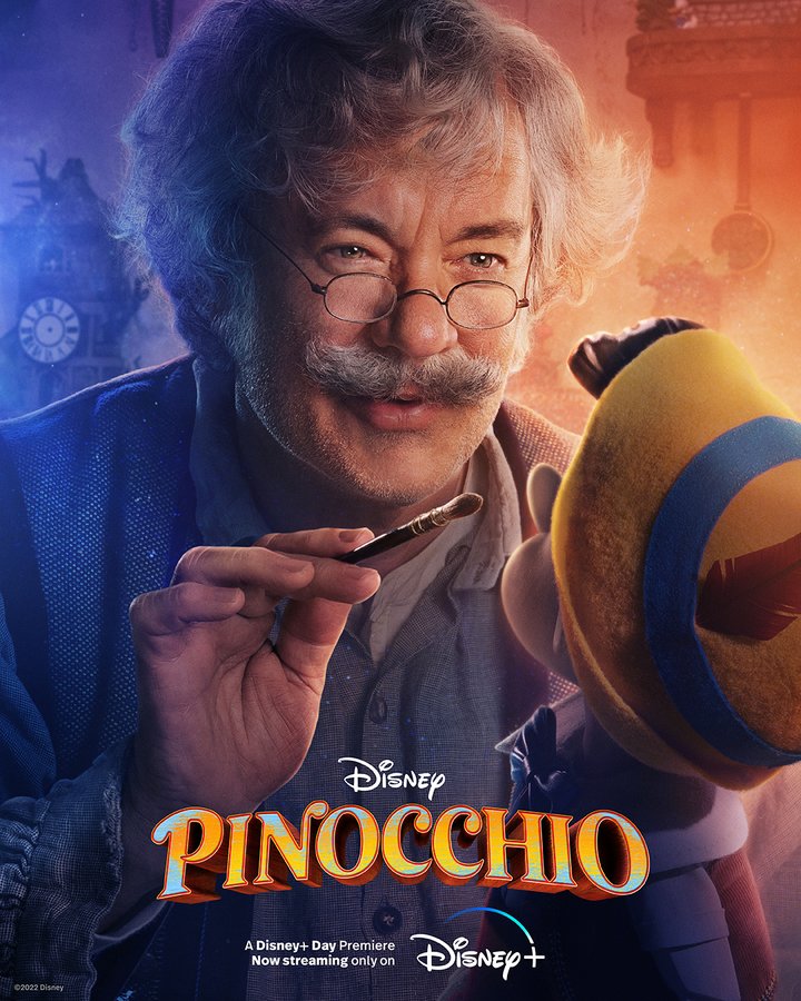 Nieuwe Pinocchio 2022 karakterposters op Disney Plus België