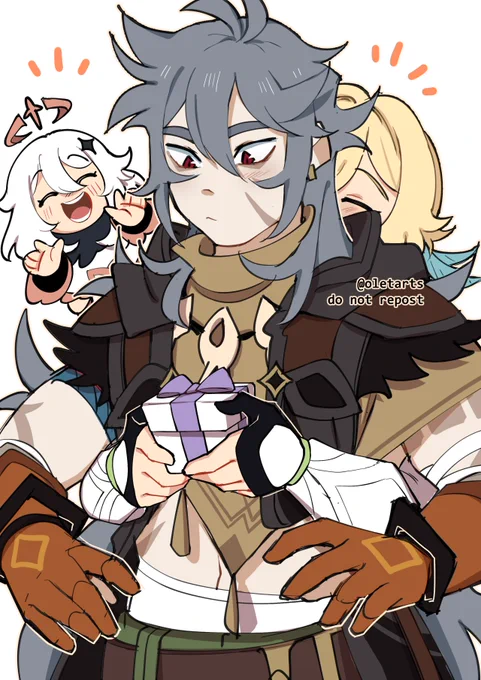 "Missed you, a bit."happy birthday razor!! his letter was so sweet #razorlumi #レザ蛍 