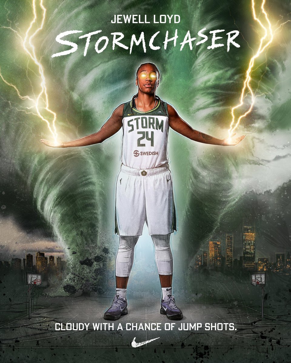 When you're legend <a href="/jewellloyd/">Jewell B Loyd</a>, the forecast is gonna be cloudy with a chance of jump shots ⚡️