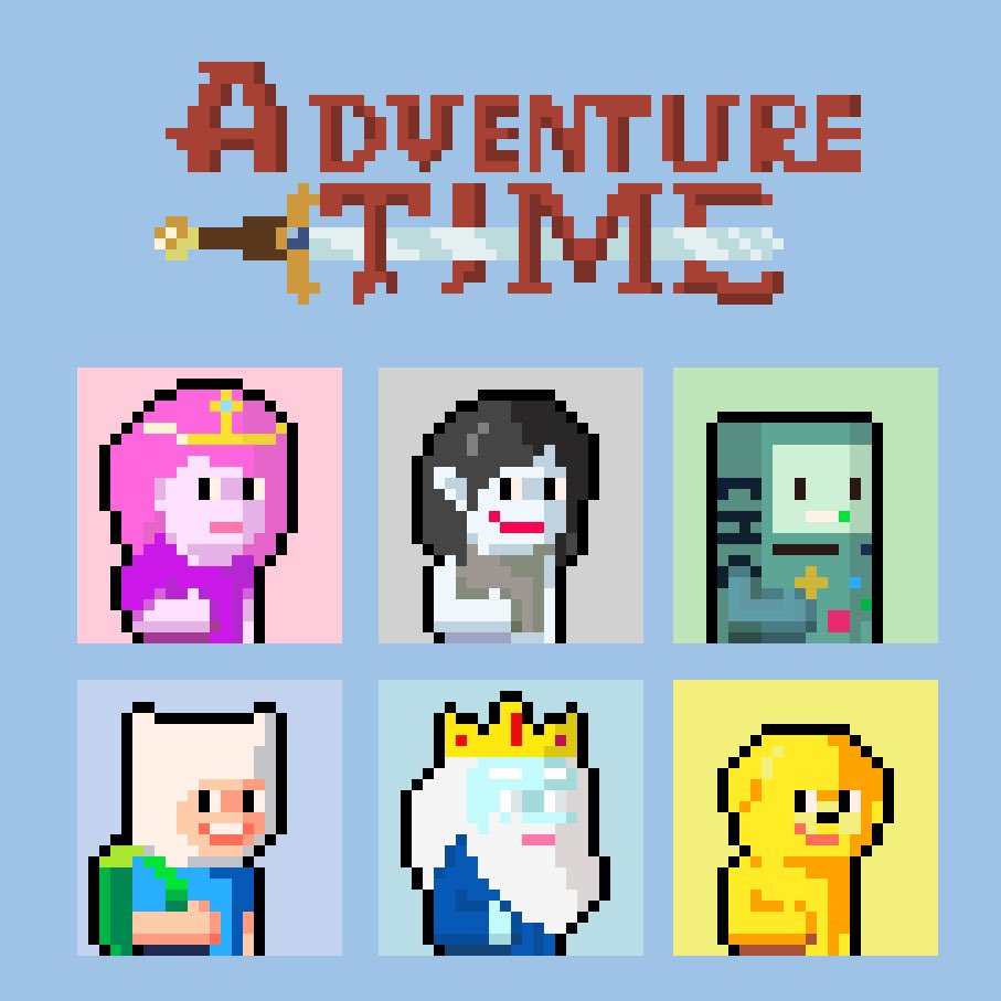 qiulinyu_701's tweet photo. 画了我最喜欢的动画片《Adventure Time》@StrxngersNFT 
#strxngers #AdventureTime #pixelart https://t.co/AnftyifcQZ