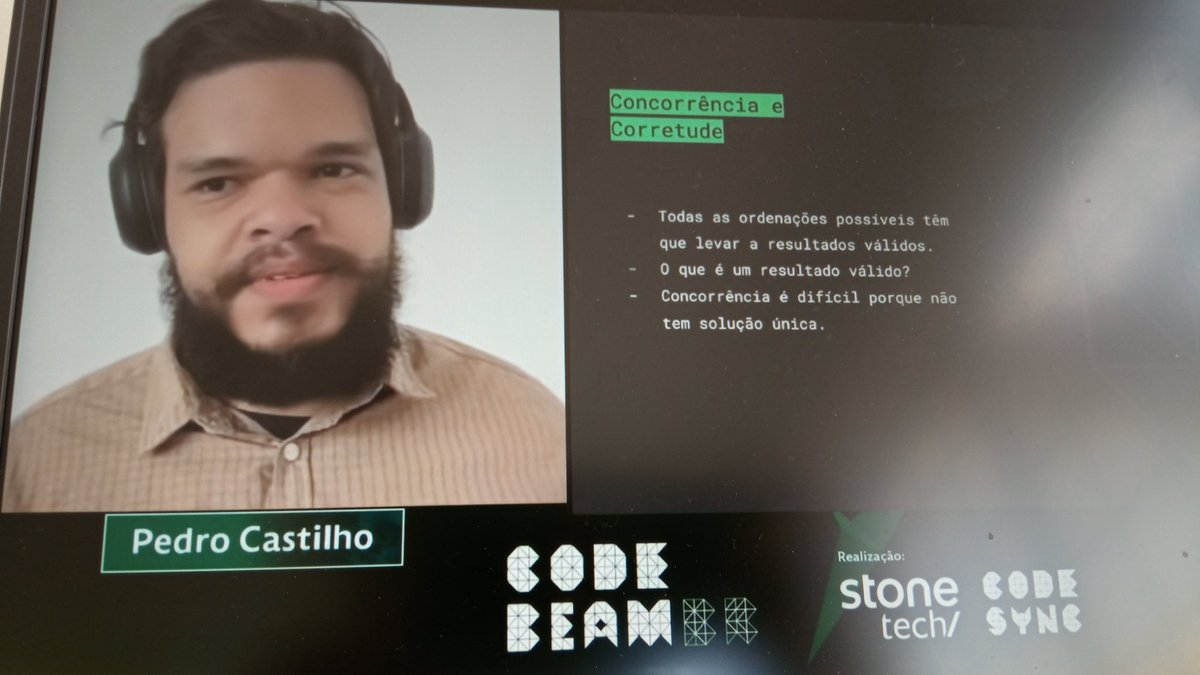 elixiremfoco's tweet image. Agora é @coproduto na #CodeBEAMBR