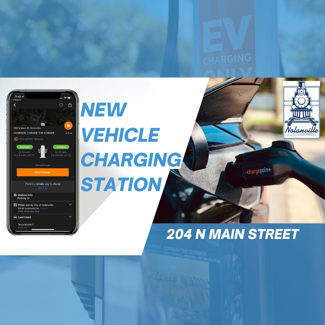 "You gotta know it (It's electric Boogie woogie, woogie!)"

Electric car owners can now 'Electric Slide' into a new charging spot on Nolanville's Main Street! 

For more information visit nolanvilleedc.org/post/nolanvill…