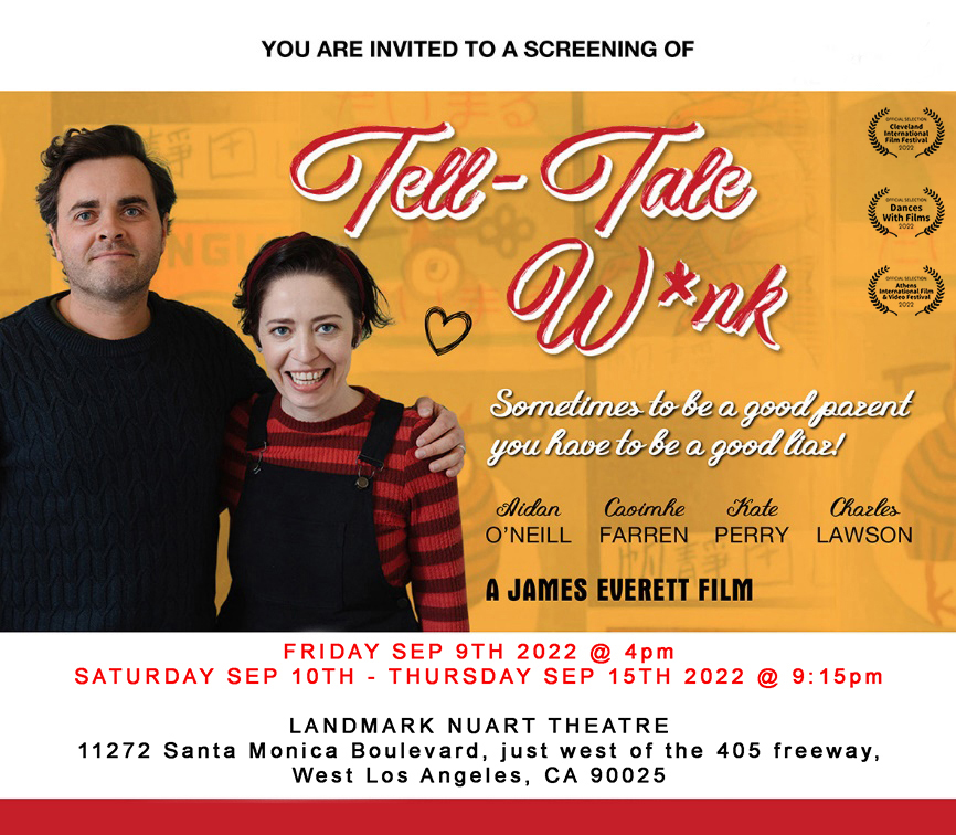 Day 1 of TELL-TALE WANK's cinema run is @ 4pm (PST) today at the <a href="/NuartTheatre/">Nuart Theatre</a>, #LA. Wishing all the love &amp; luck in the world to the other films in our block. Tickets available here - shorturl.at/aCM38 
<a href="/wilygoose/">James Everett</a> #shortfilm #oscars #ukfilm #supportindiefilm #gogofilm