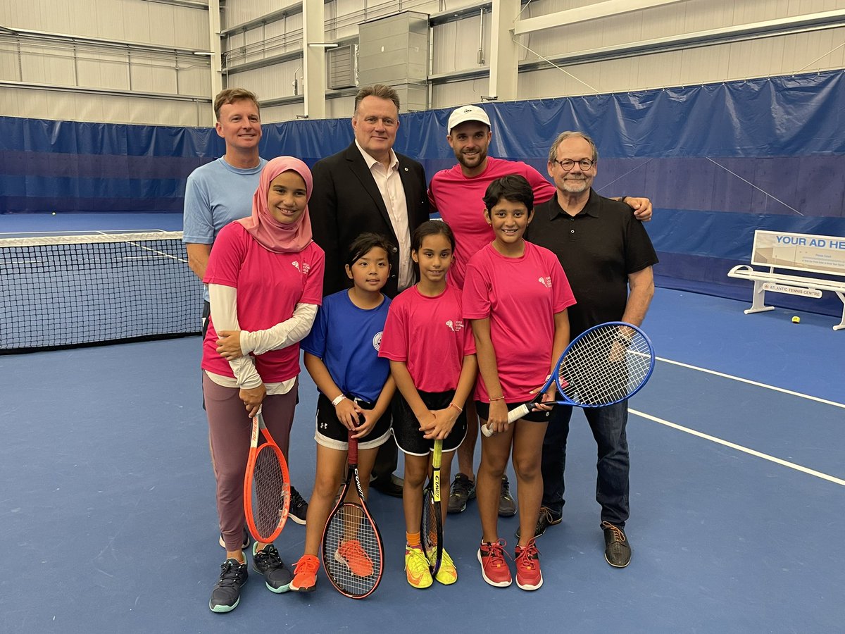 Nice to meet the president of <a href="/TennisCanada/">Tennis Canada</a> Michael Downey,&amp; great see some of my fellow HRM councillors at this public facility that was supported by the 3 orders of government. <a href="/AtlanticTennis/">Sobeys Atlantic Tennis Centre</a> facility that has been working hard to make tennis accessible &amp; more diverse.