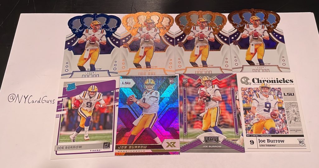 NYCardGuys's tweet photo. CFB available!! 🔥🔥
Burrow, Herbert Class
Reply / dm interest 
@CardboardEchoes @SportsSell3 @MDRANSOM1 @LimitedCards https://t.co/uBSwpLmED2