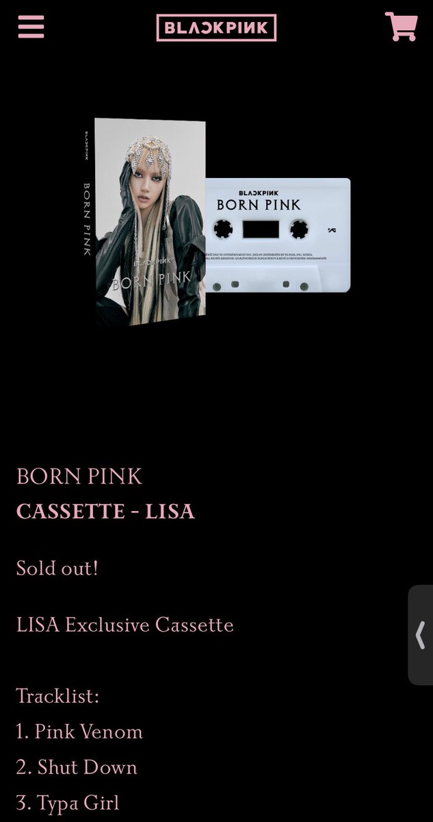 หมดทั้ง 2 ช็อปที่เปิดขายแล้วค่ะ สมฉายาเจ้าแม่ SOLD OUT!!!

ใครทันบ้าง ยกมือหน่อย 🙋‍♀️

#LALISA #LISA #MONEY
<a href="/BLACKPINK/">BLACKPINKOFFICIAL</a>