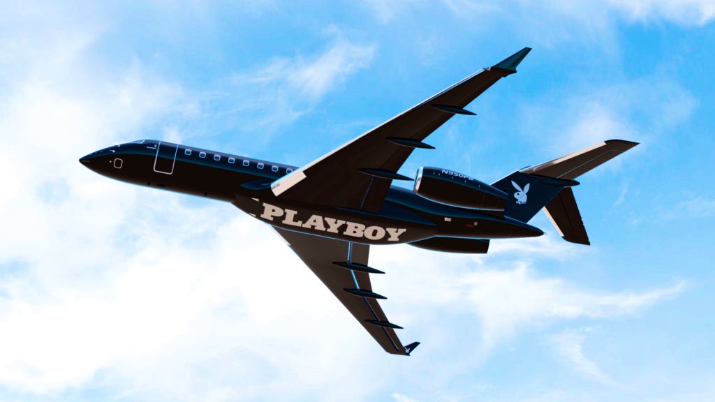 The new #Playboy Jet just flew over #SLC. #BombardierBD700 Global Express. Reg:N950PB #Aviation