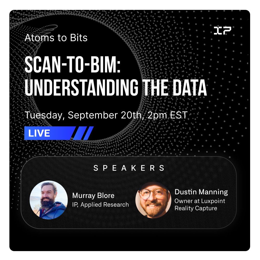 Integrated_IP's tweet image. Join us for the Atoms to Bits shop talk series on Building Information deliverables and how to understand the data inside them.
Listen in on Tuesday, September 20th at 2:00pm EST.

Register at integrated-projects.com/events

#IntegratedProjects #AtomsToBits #architecture #engineering