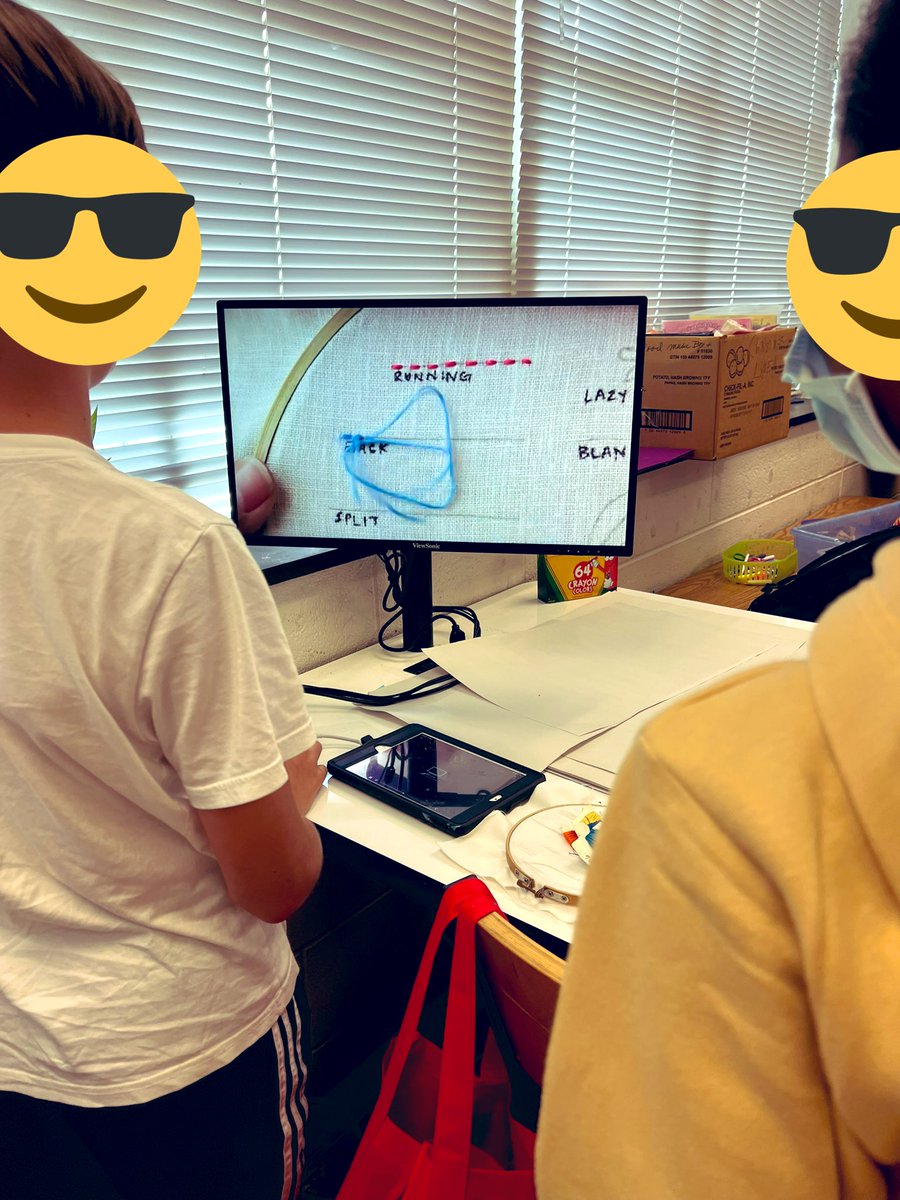 Starting our embroidery unit in 7th grade!😃 #stitch #practicepracticepractice