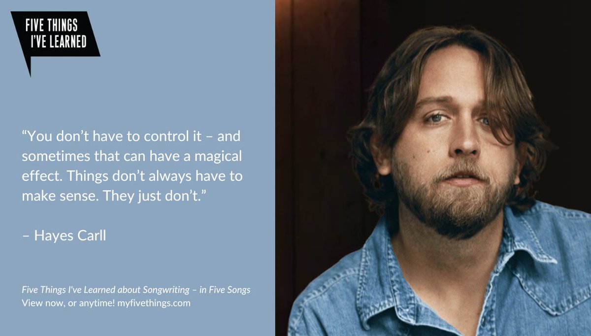 My_Five_Things's tweet photo. View @hayescarll’s personal two-hour class, Five Things I've Learned about Songwriting – In Five Songs, at https://t.co/U7jJ4GhkyE.
Discover more than 60 classes from people we admire at https://t.co/Y6ggh19vBs. #myfivethings https://t.co/BkmjyWCI75
