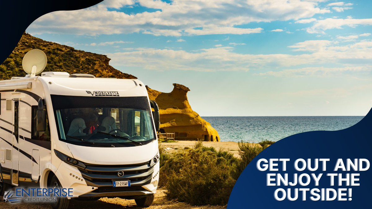 Enterprise_CU1's tweet photo. America is home to some of the world’s most diverse landscapes!🗺 Explore canyons🌄 valleys🌅 forests🌲 and beaches🏖 in your very own camper! 

Click the link to learn more and apply today: https://t.co/806fxqak6U

#EnterpriseCU #MobileBanking #MobileApp #OnlineBanking https://t.co/hMq8XLls3v