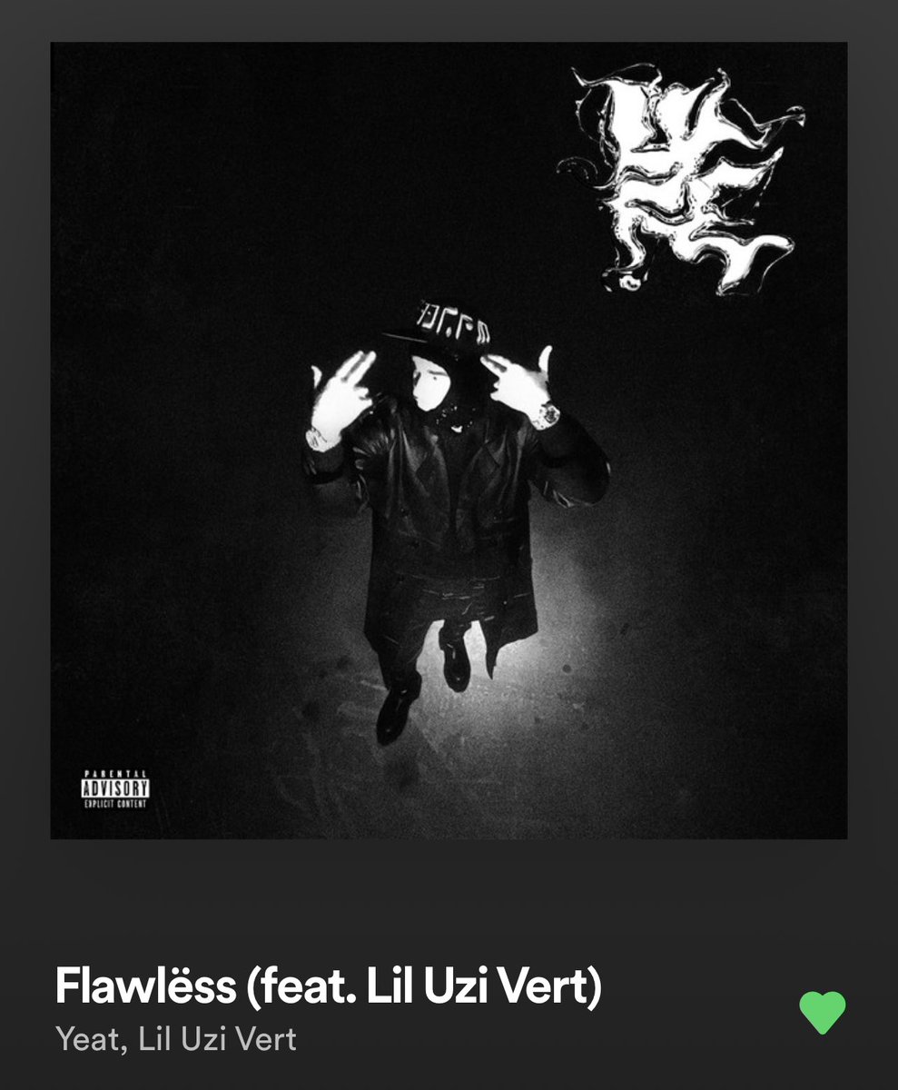 connn666's tweet photo. NEW MUSIC FRIDAY
Song of the Day 9/9: 
"Flawless" by #YEAT and #liluzivert https://t.co/E2vjxKLBwg