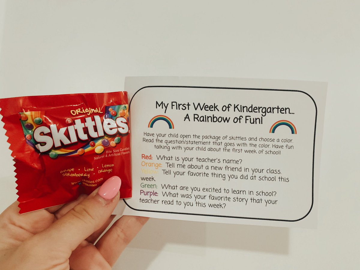 danikabrown0's tweet photo. First week of Kindergarten was a [rainbow] of fun! 🌈 ending it with a quick + easy way to connect home to families &amp; for my students to get talking about their week🤍 #McKinleyStrong #owatonnaproud #weekonedone https://t.co/DMuFrGhwHh