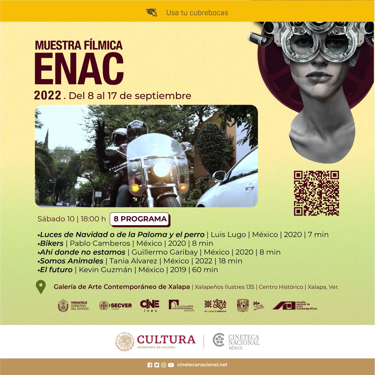 GACXalapa's tweet photo. Mañana tendremos doble función de cine, no te pierdas la Muestra Fílmica de la @enacunam con una serie de cortometrajes críticos que ayudan a entender mejor nuestra realidad.
@IVEC_Oficial
#Cine #CineIVEC #Cinema #ENAC2022 https://t.co/cZ3JPBKugC
